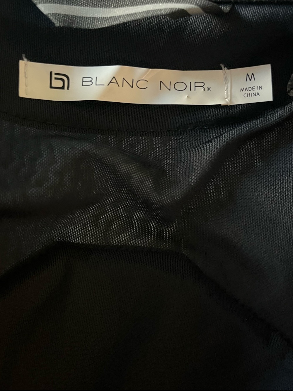 BLANC NOIR CLASSIC BLACK QUILTED GENUINE LEATHER MESH MOTO JACKET - Picture 8 of 12